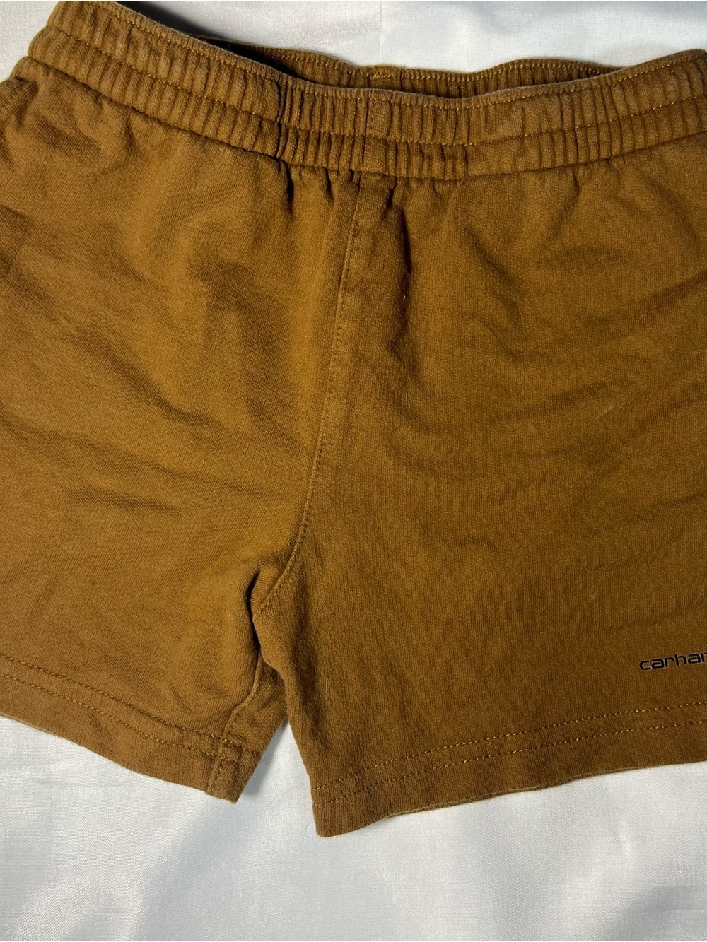 Carhartt Toddler Boy 4T Relaxed Fit Shorts Brown Elastic Waist Pull On Casual